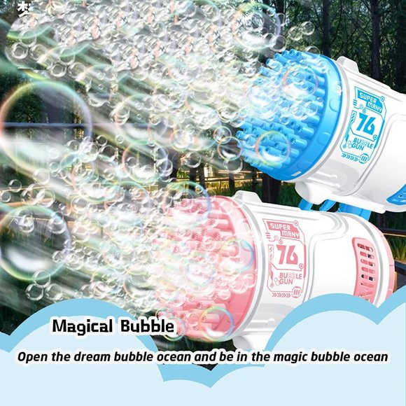 New Super Bubble Gun Machine Purple Ages 3+ Toy - Picture 6 of 6
